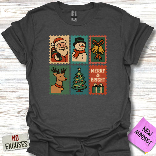Merry and Bright Holiday Graphic T-shirt product
