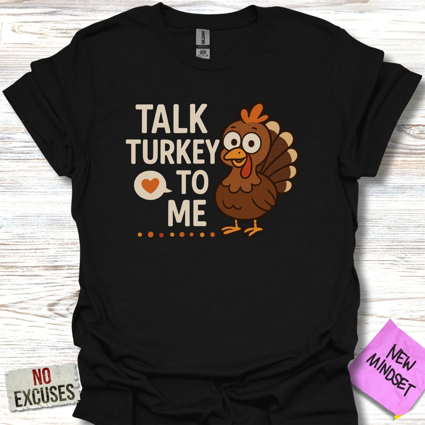 Talk Turkey To Me Funny Graphic Tee Shirt product type