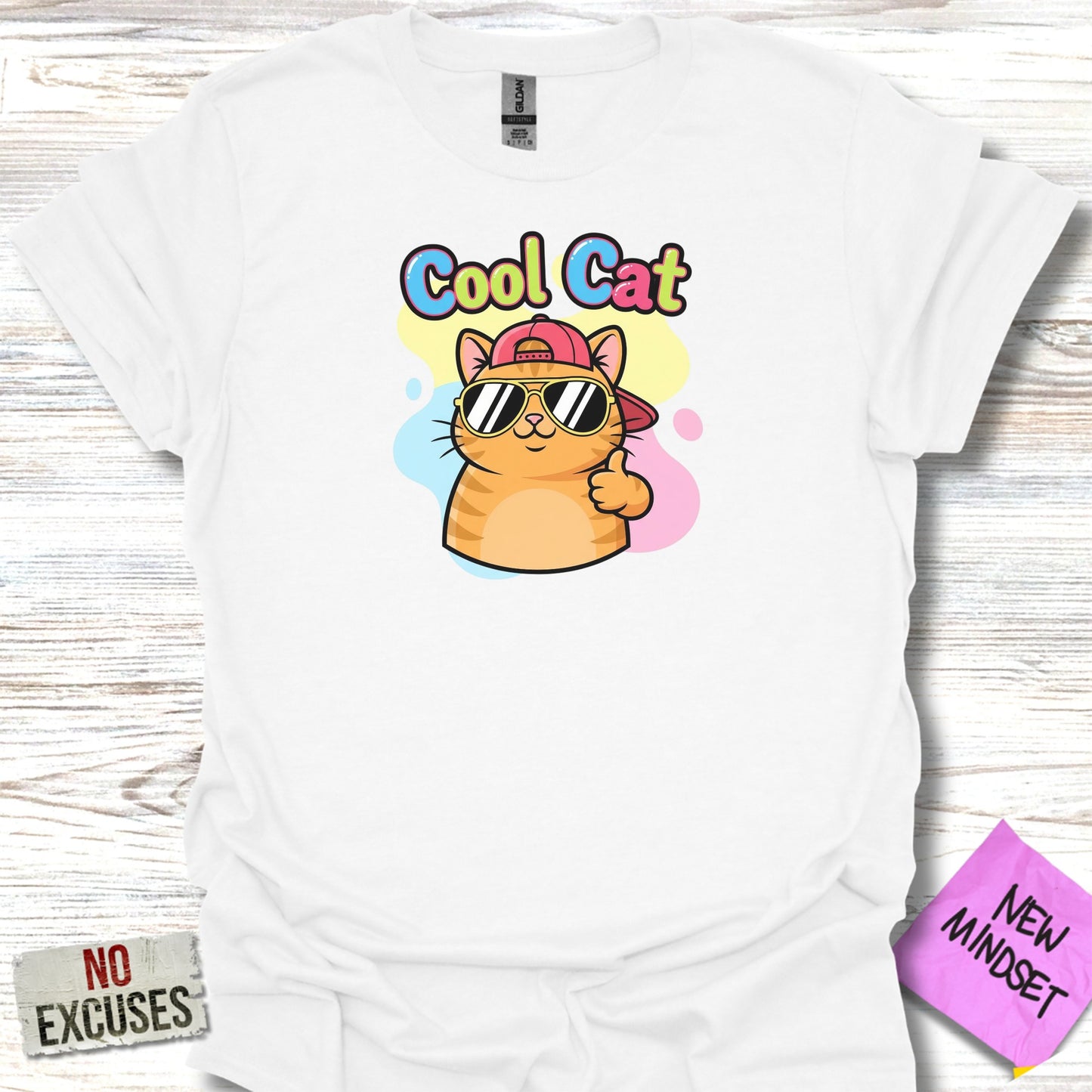 Cool Cat Graphic Design Short Sleeve Shirt product