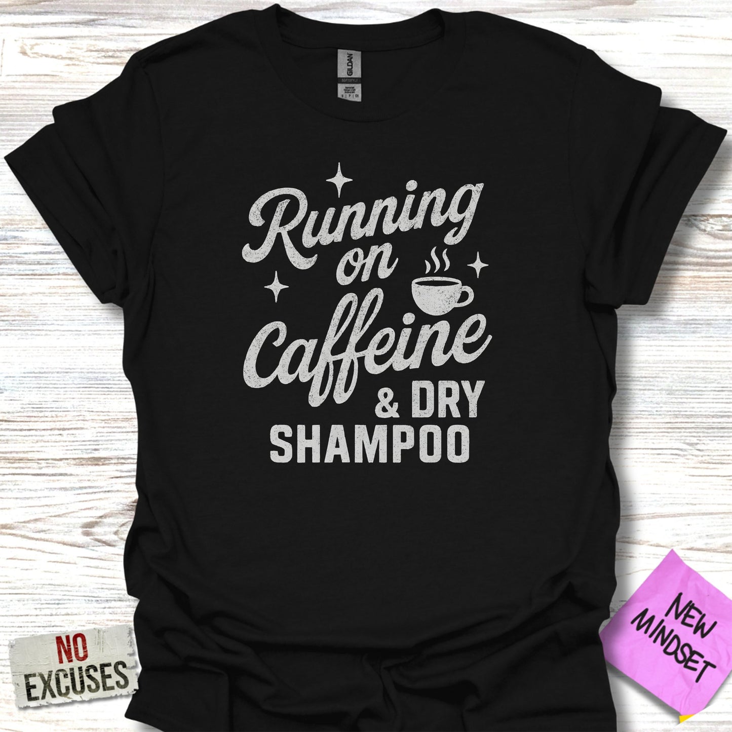Running on Caffeine Dry Shampoo Shirt product