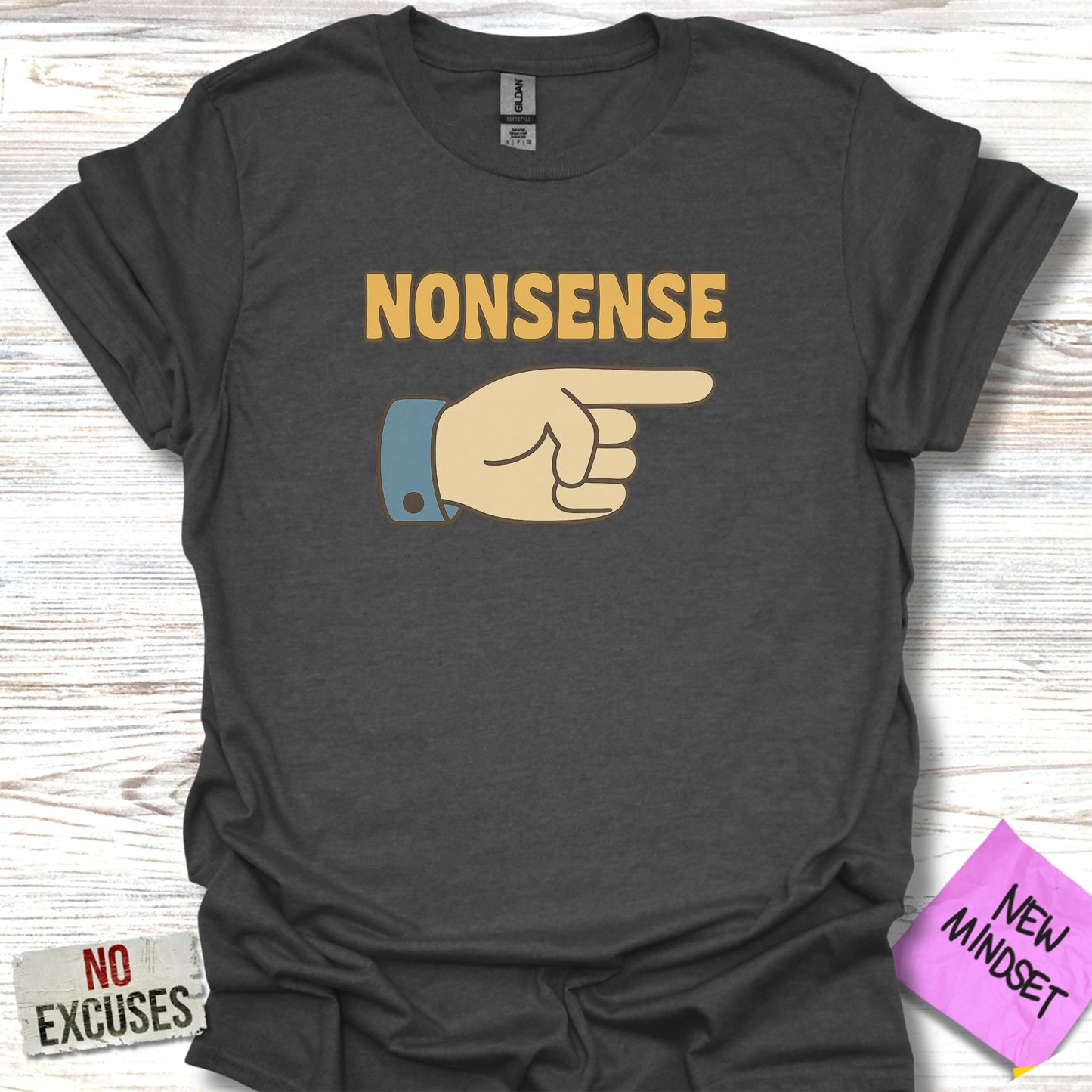 Nonsense Hand Pointing Graphic T-shirt product type