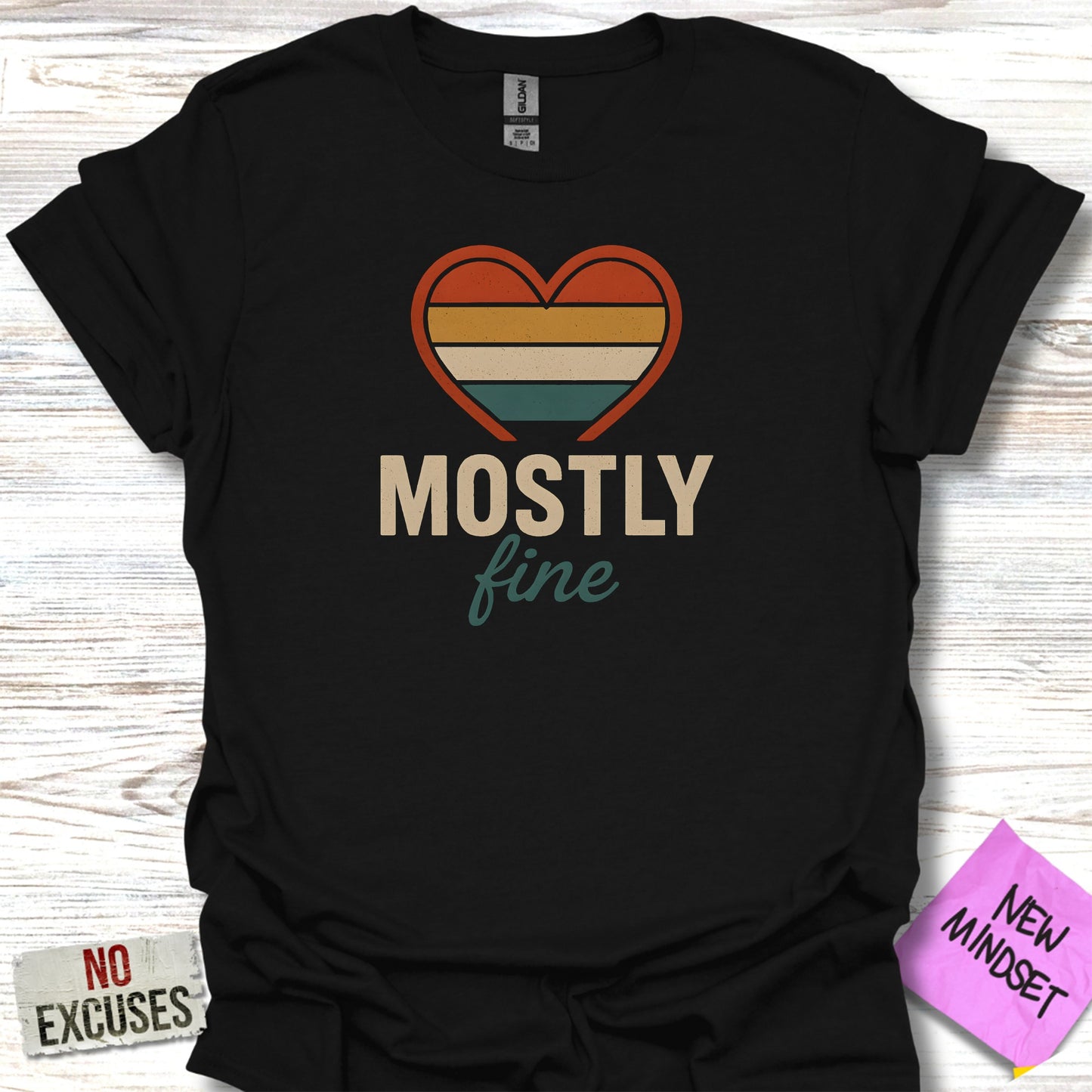 Mostly Fine Heart Graphic Casual Wear product type