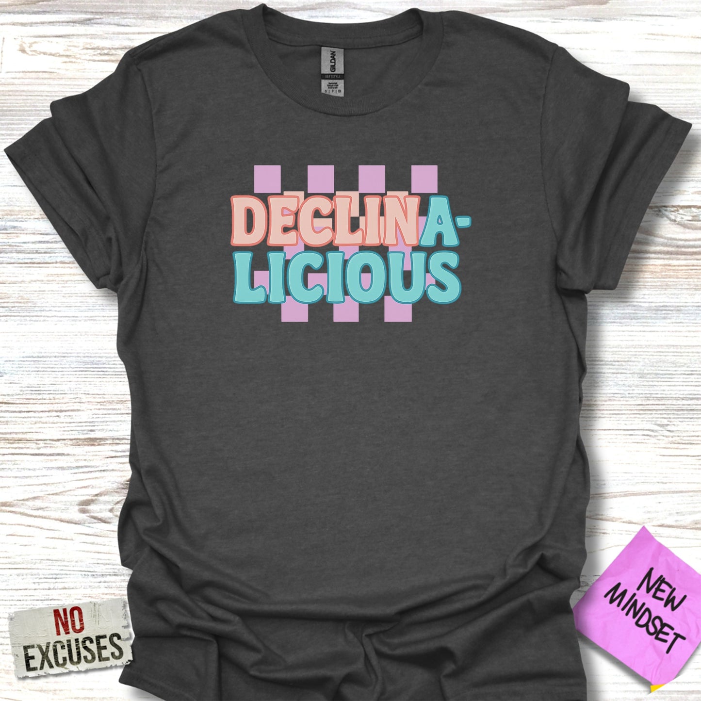 Declin-a-licious Graphic Tee Inspiring Cotton product