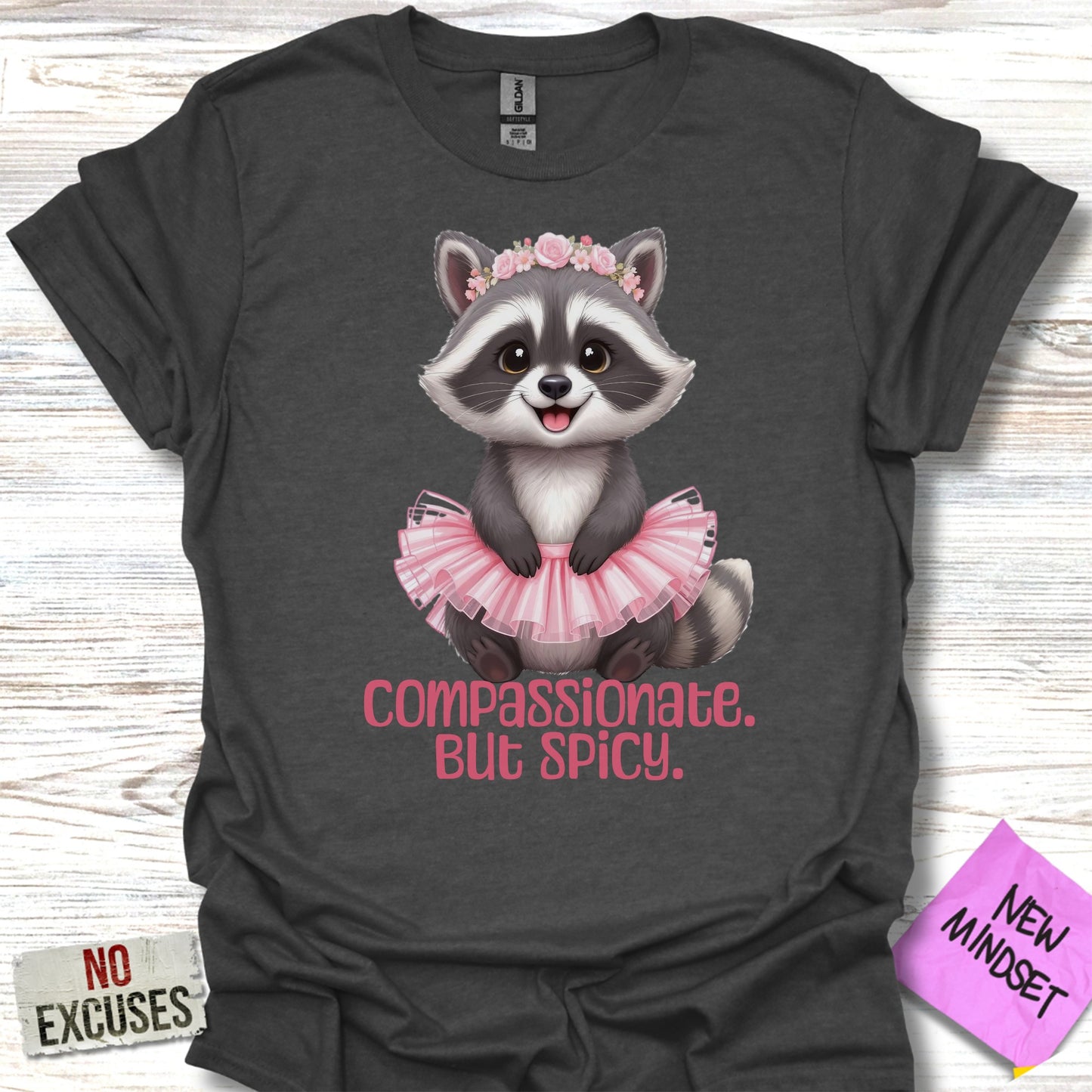 Compassionate But Spicy Raccoon Shirt product type