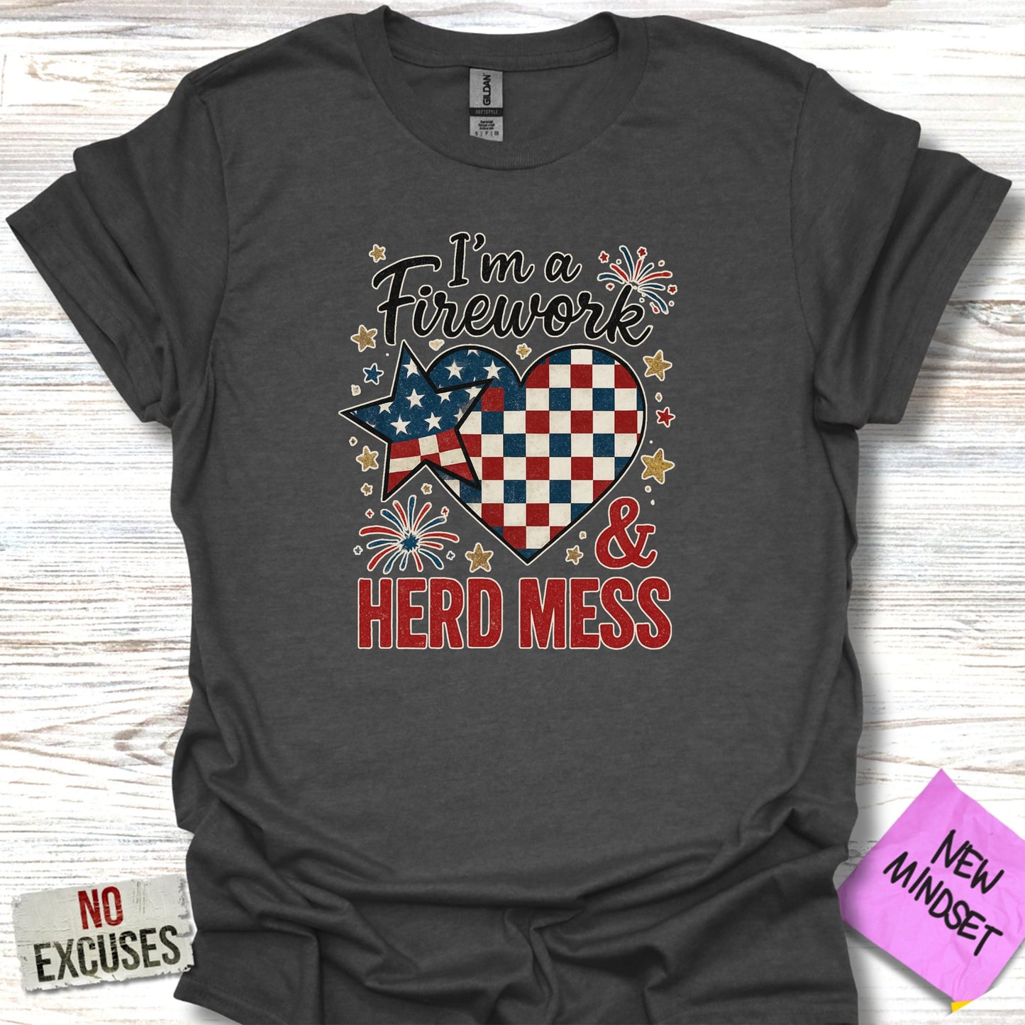 I'm a Firework and Herd Mess Graphic T-Shirt product