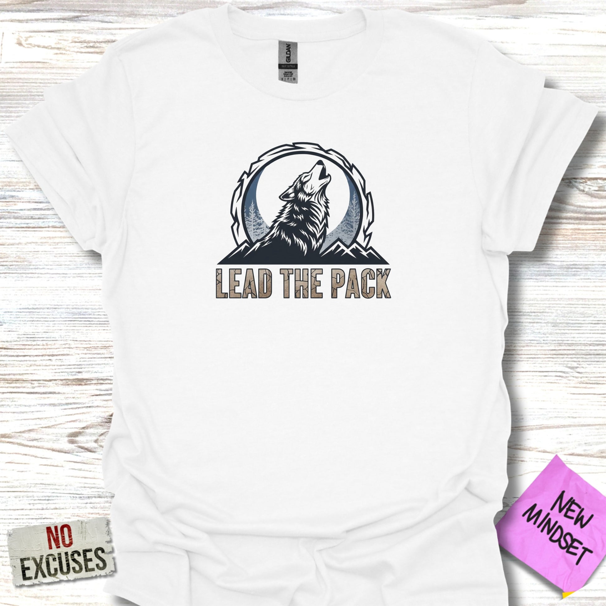 Lead The Pack Wolf and Moon Graphic T-Shirt product type