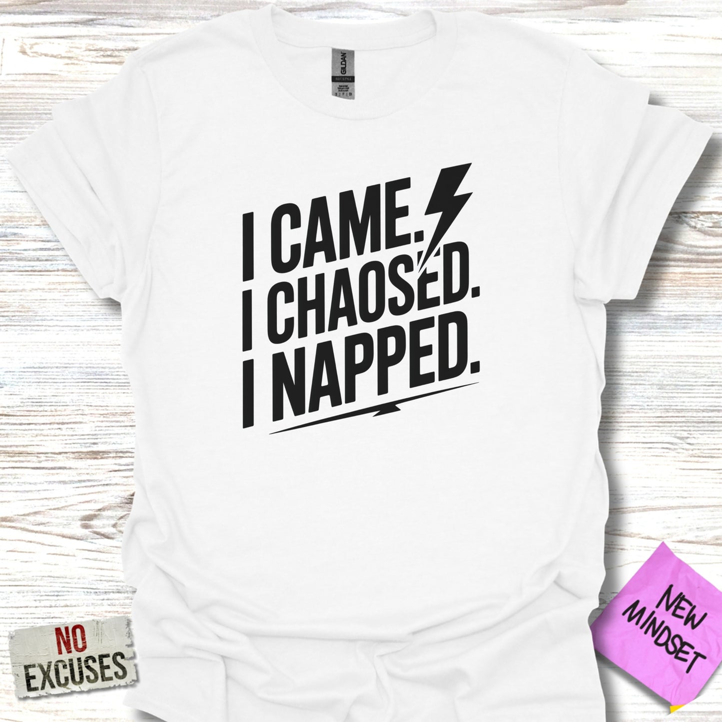 I Came I Chaos I Napped Typography Shirt product