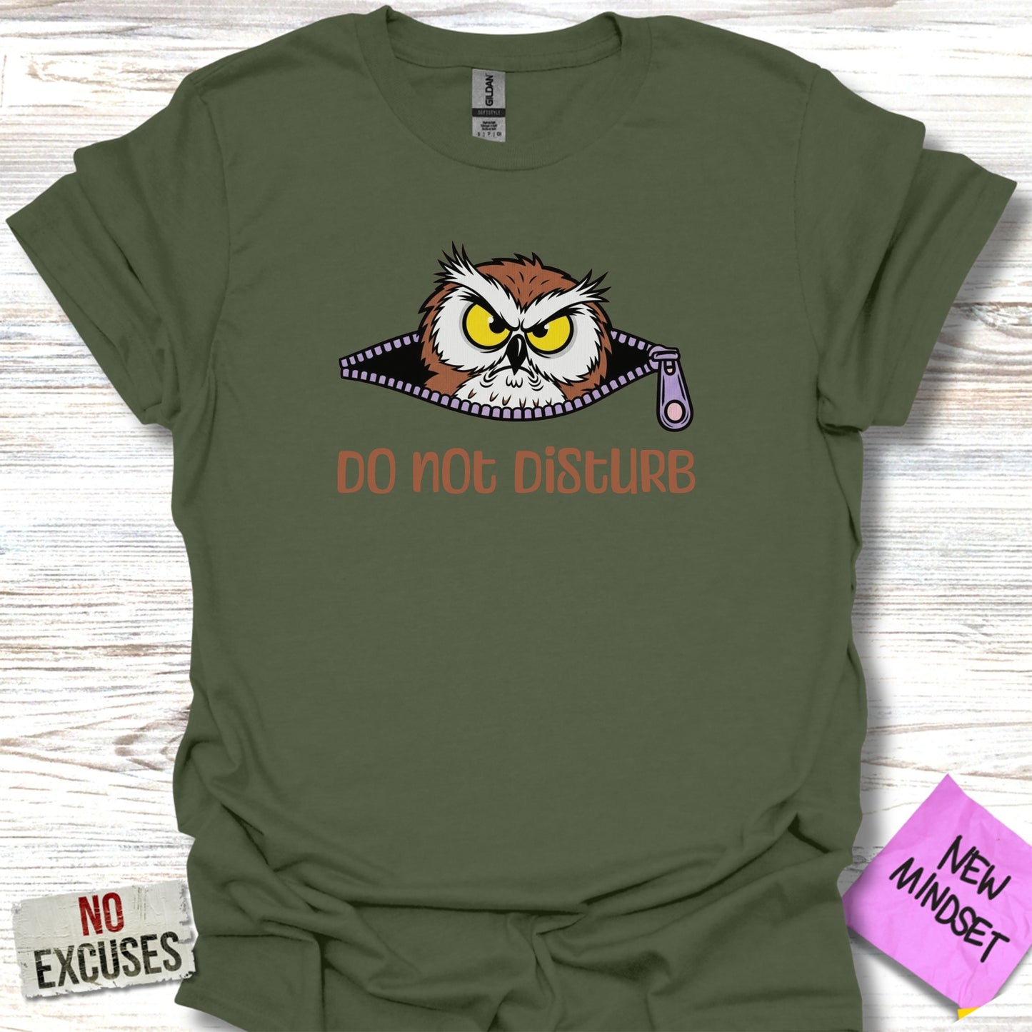 Angry Owl Do Not Disturb Graphic Shirt product type