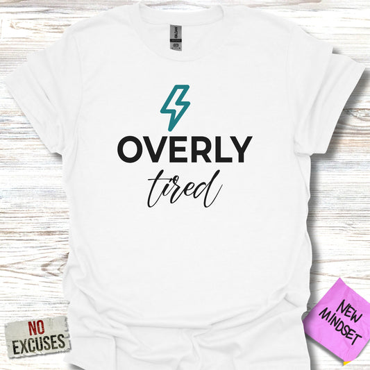 Overly Tired Lightning Bolt Graphic T-Shirt product