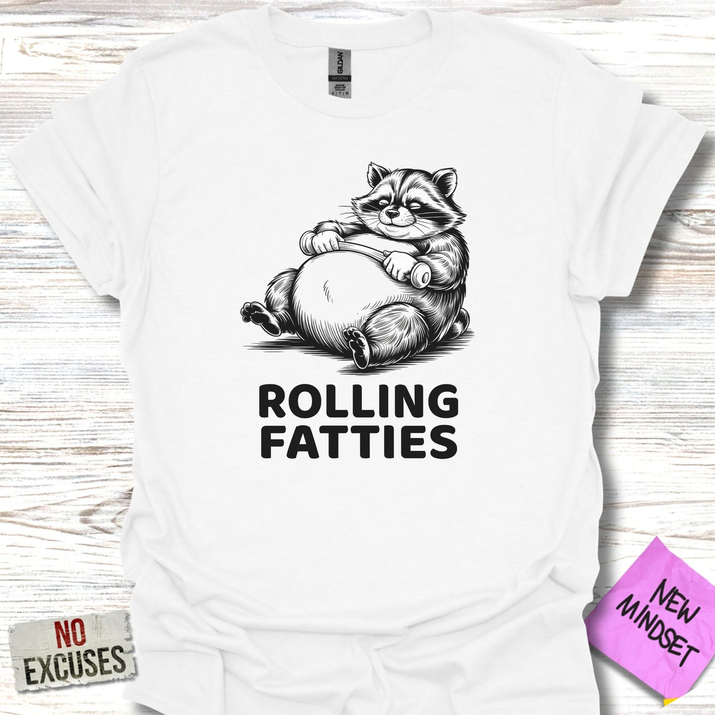 Rolling Fatties Cat Graphic Tee Shirt product