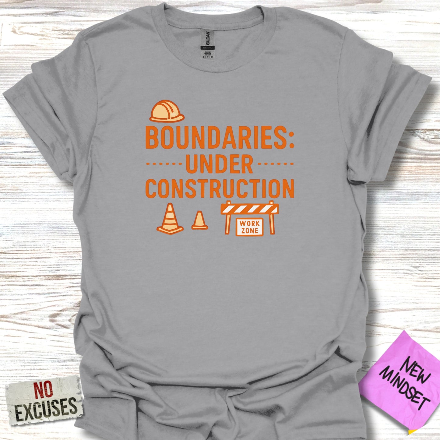 Boundaries Under Construction Work Zone Shirt