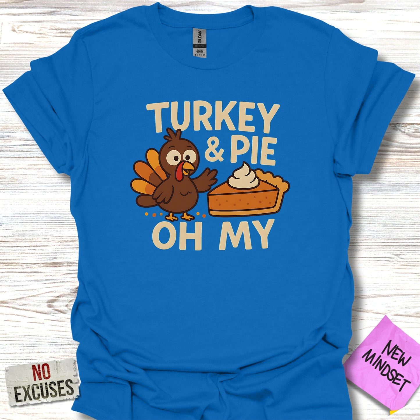 Turkey and Pie Oh My Cute Thanksgiving T-Shirt product type
