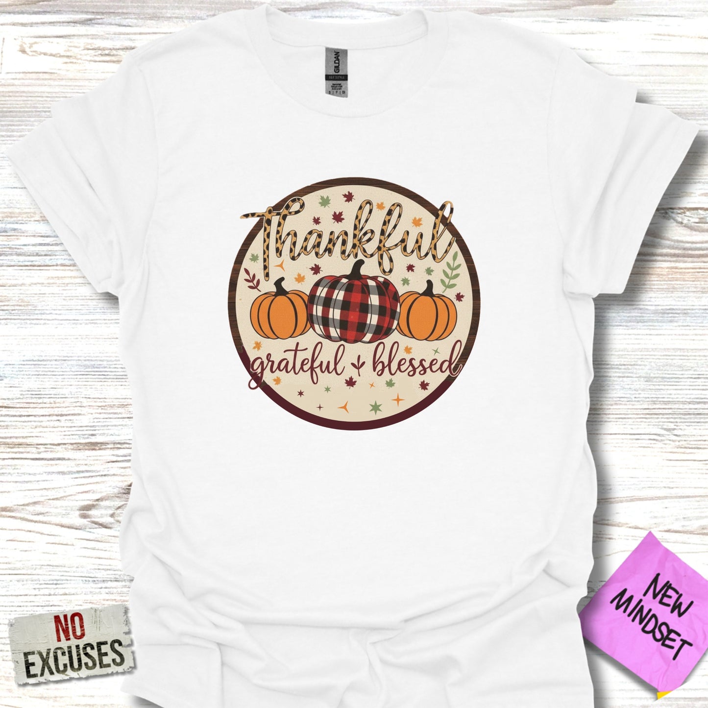 Thankful Grateful Blessed Fall Themed Shirt product type