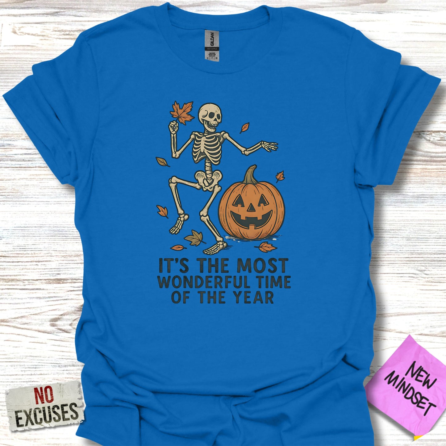 Most Wonderful Time of the Year Skeleton Shirt Product