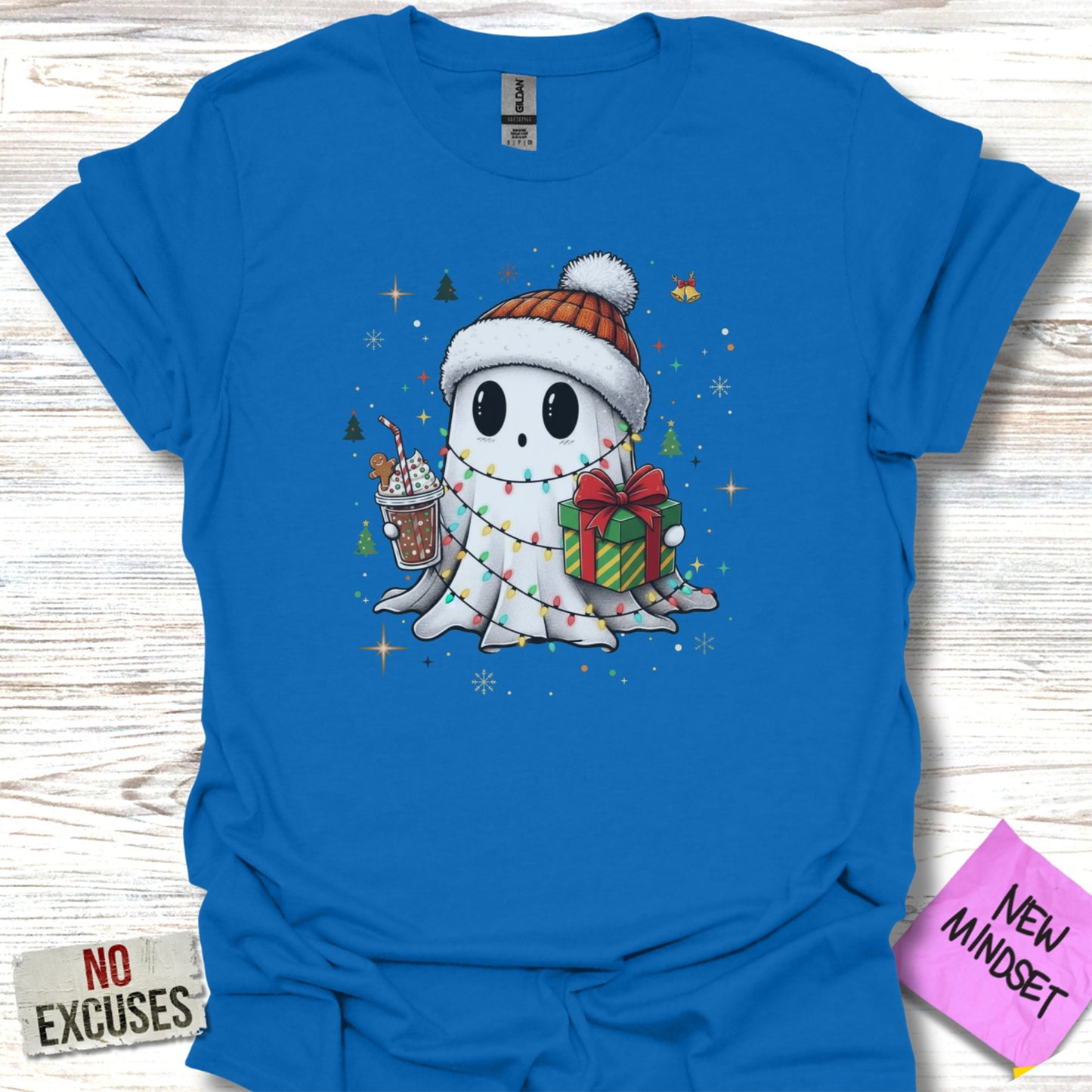 Festive Ghost Holiday Celebration Themed T-Shirt product