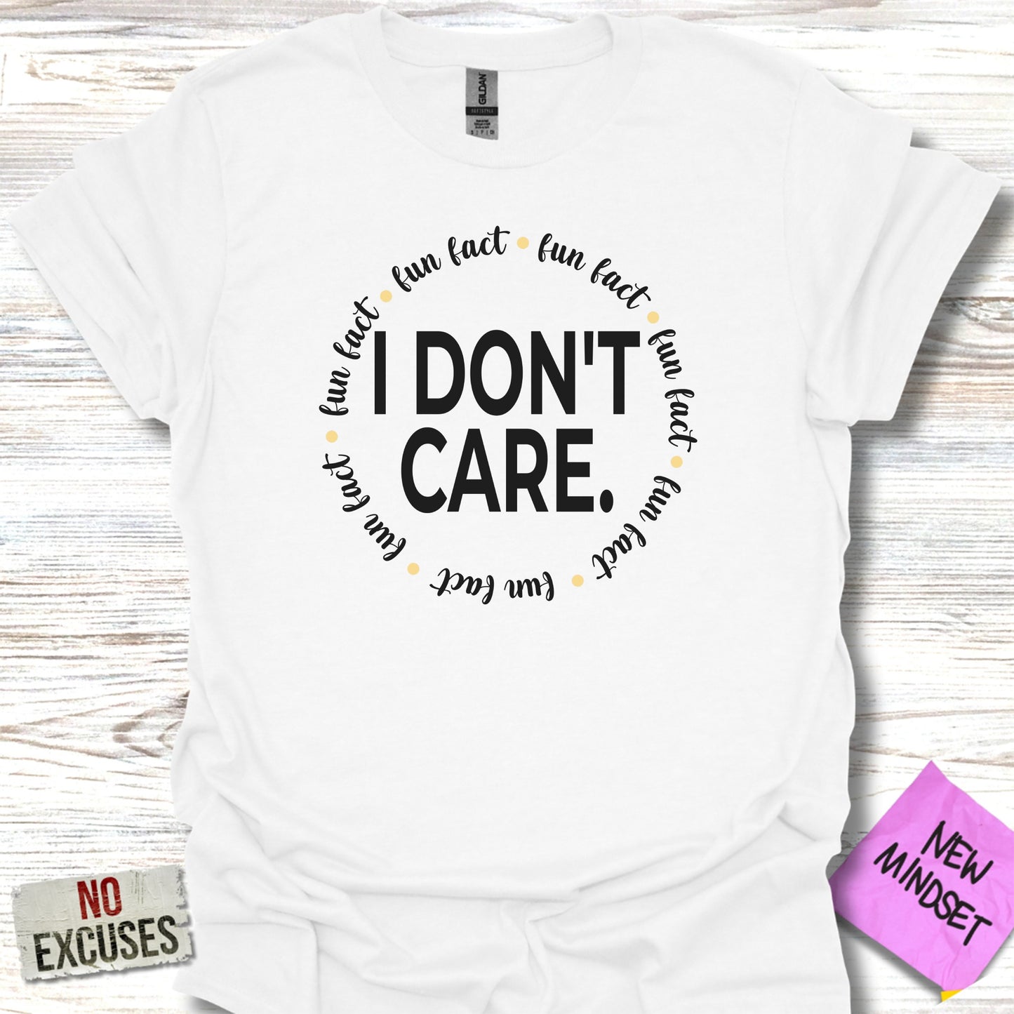 Fun Fact I Don't Care Graphic Print T-Shirt product