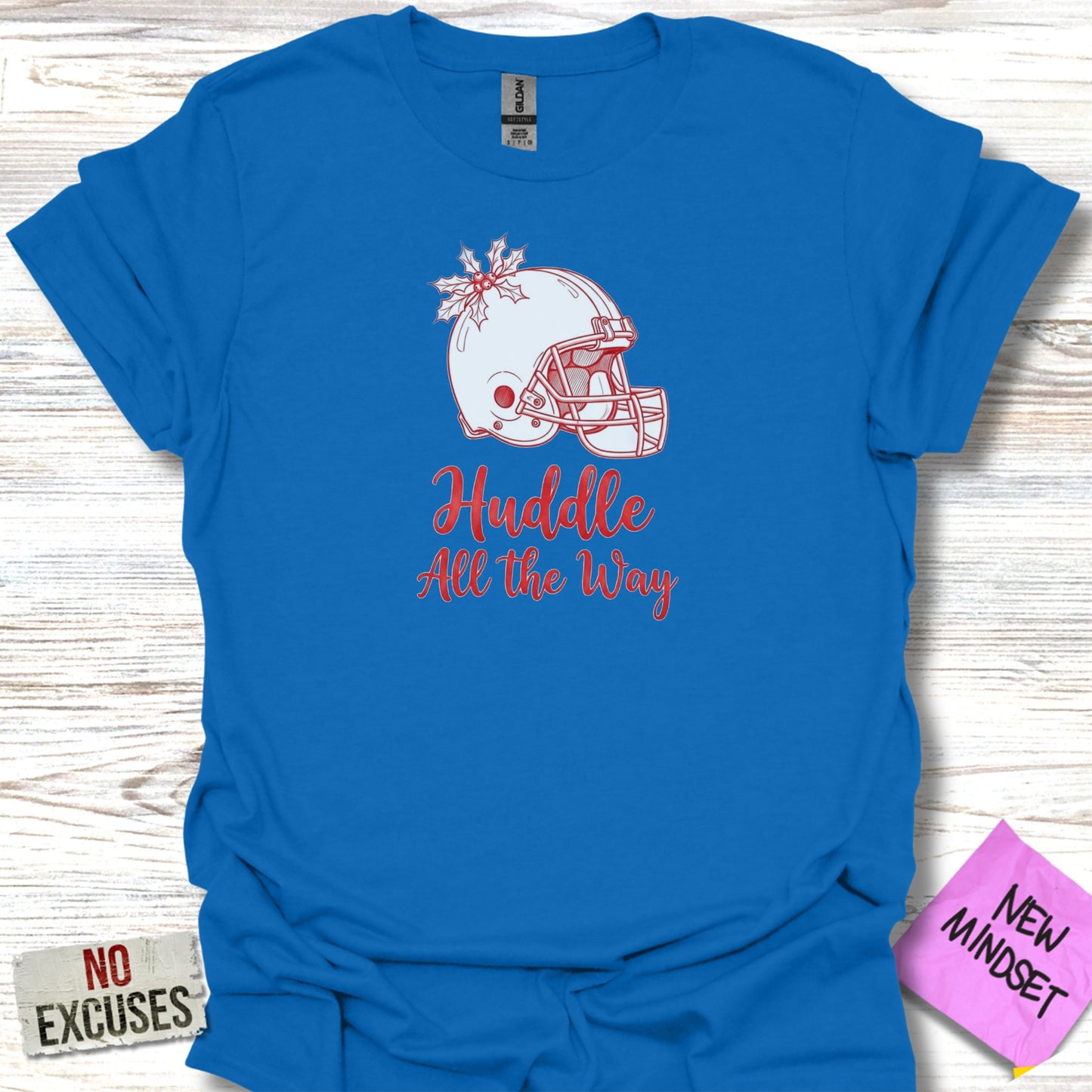 Huddle All the Way Football Helmet Graphic T-Shirt product