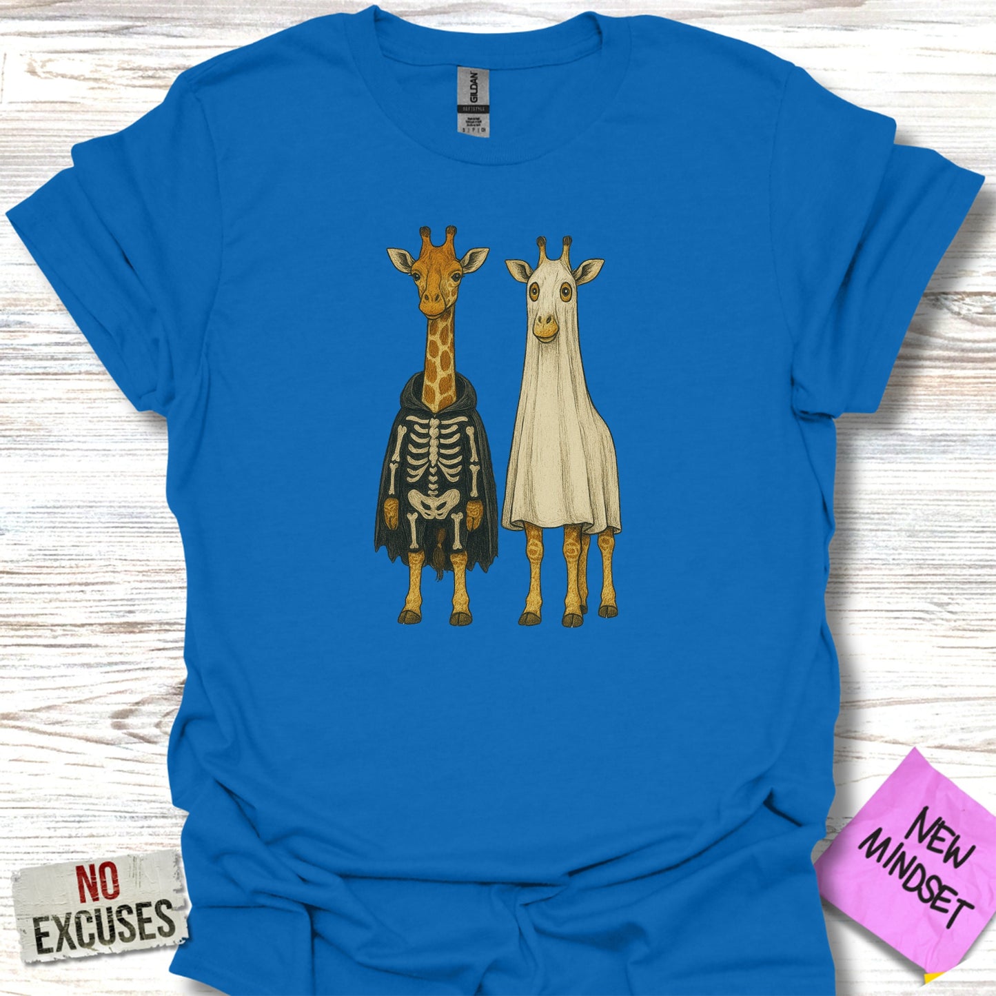 Giraffes in Halloween Costumes Graphic T-shirt product type