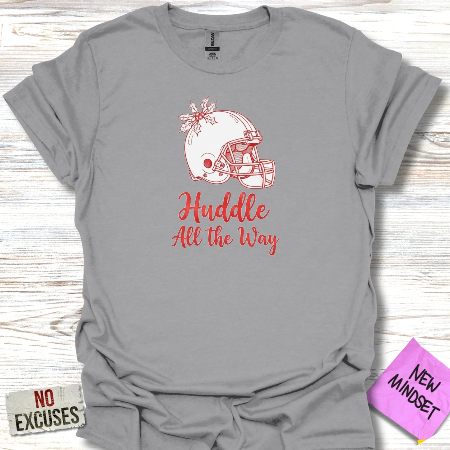 Huddle All the Way Football Helmet Graphic T-shirt product