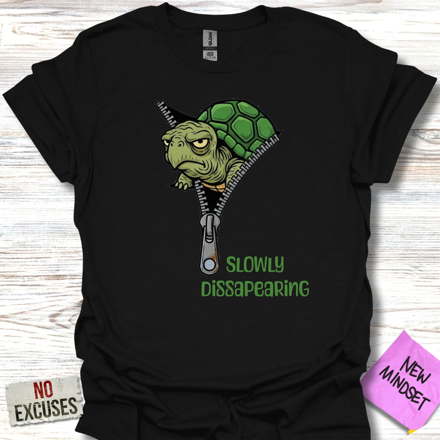 Slowly Disappearing Turtle Graphic T-Shirt product