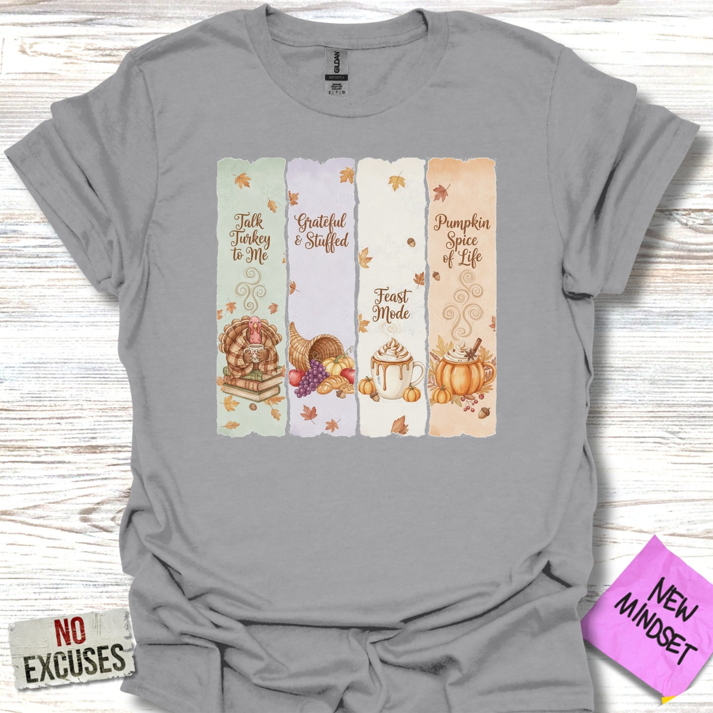 Fall Themed Festive Graphic Short Sleeve Shirt product