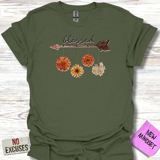 Blessed Arrow with Hanging Flowers T-Shirt product type