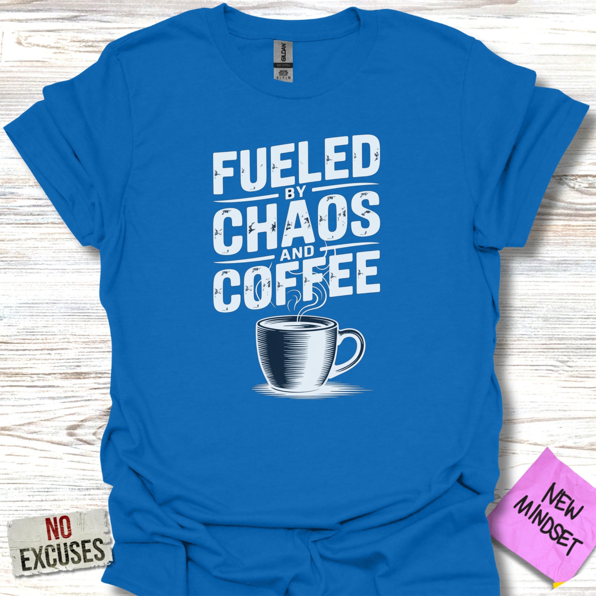 Fueled By Chaos And Coffee T Shirt product