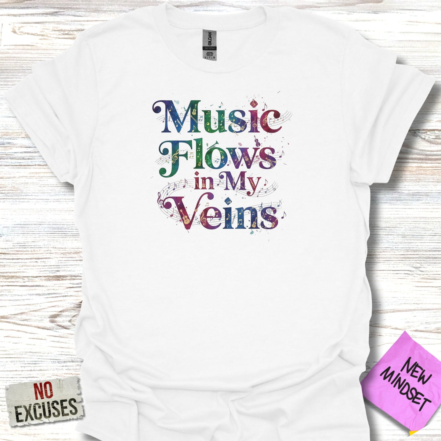 Music Flows in My Veins Graphic Tee product