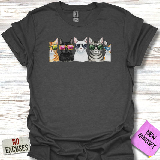 Stylish Cat Graphic Design Unisex T-Shirt product