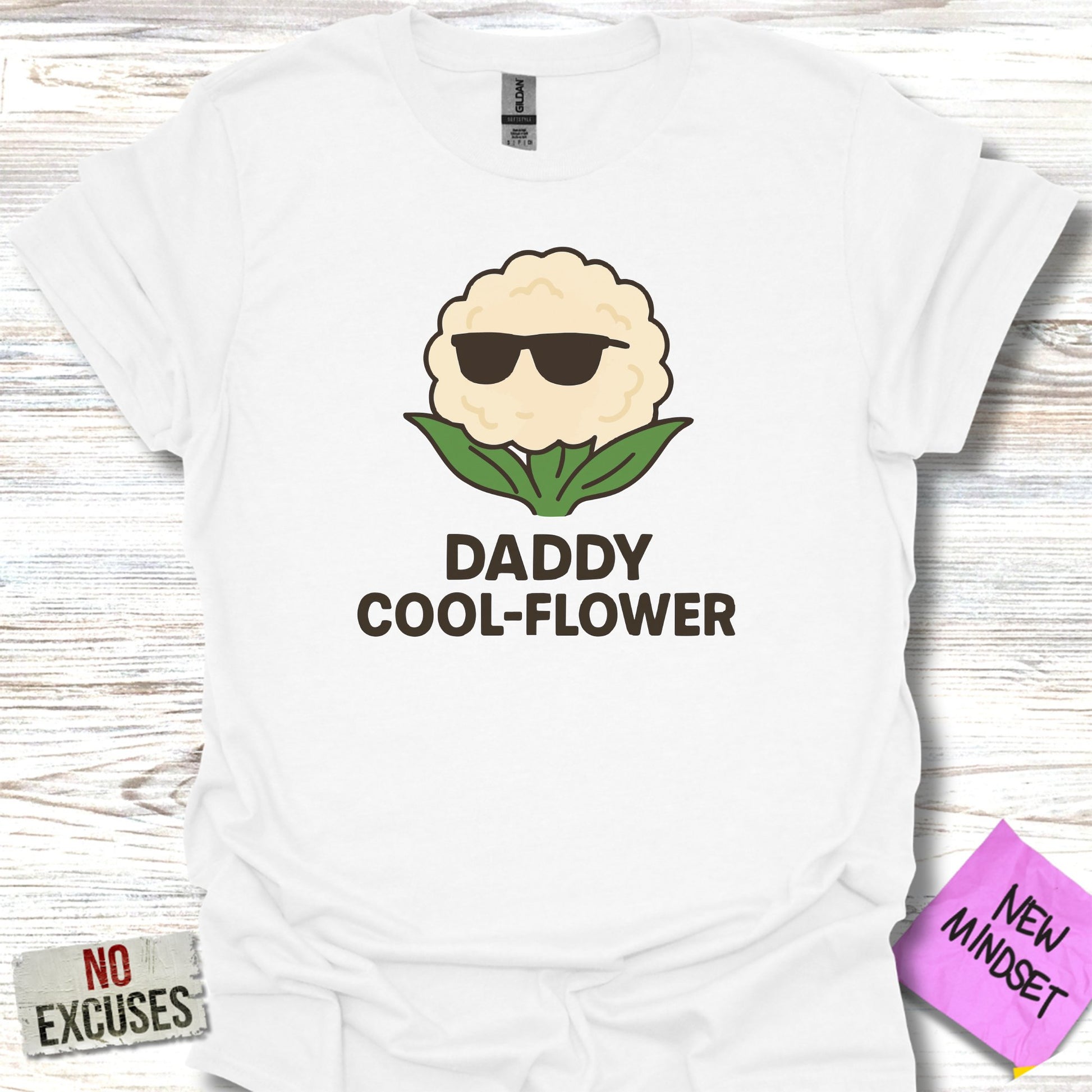 Daddy Cool-Flower Design Printed T-shirt Product Type