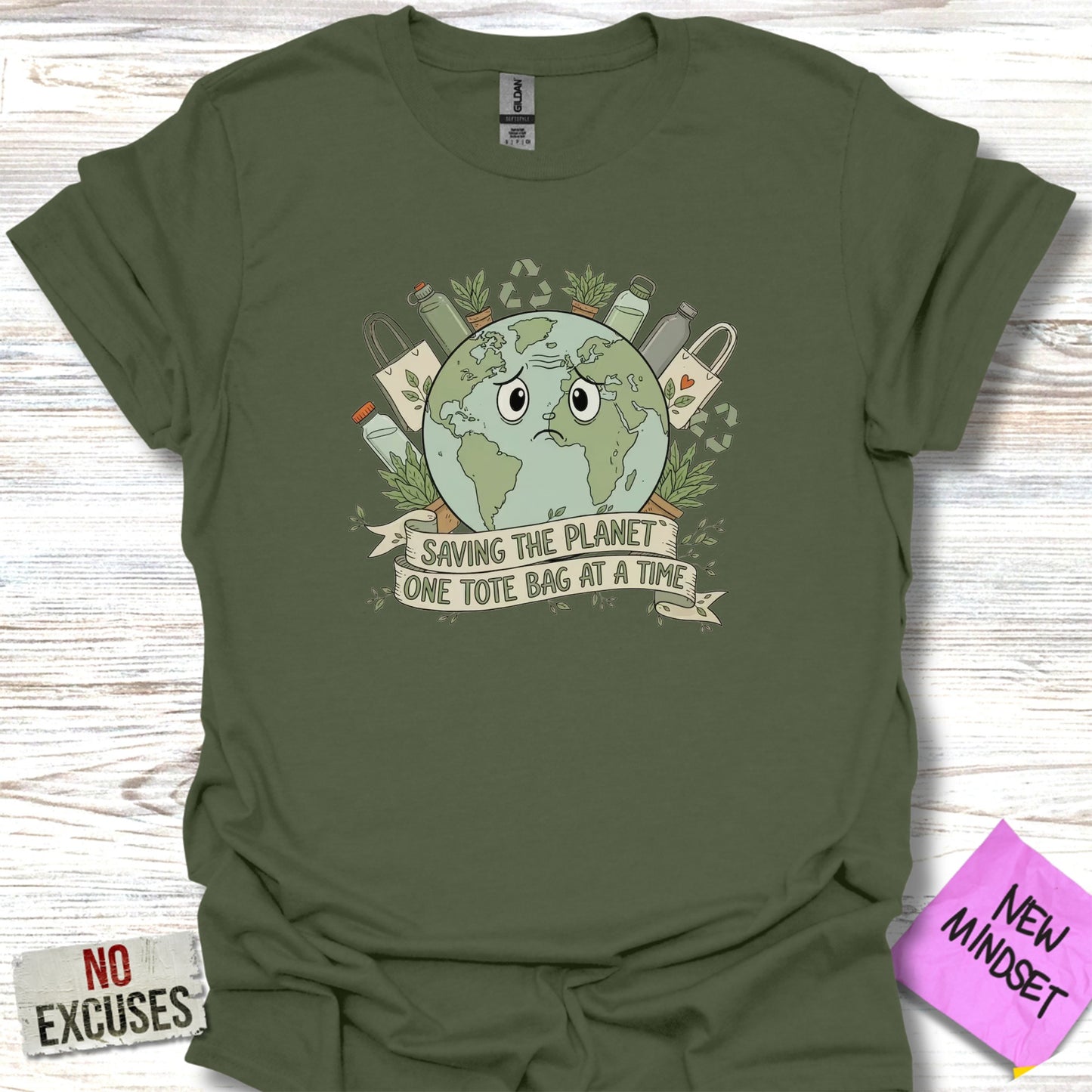 Saving The Planet One Tote Bag At A Time T-shirt product