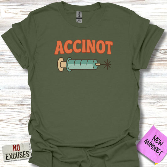 Fun Accinot Syringe Graphic T-shirt product type