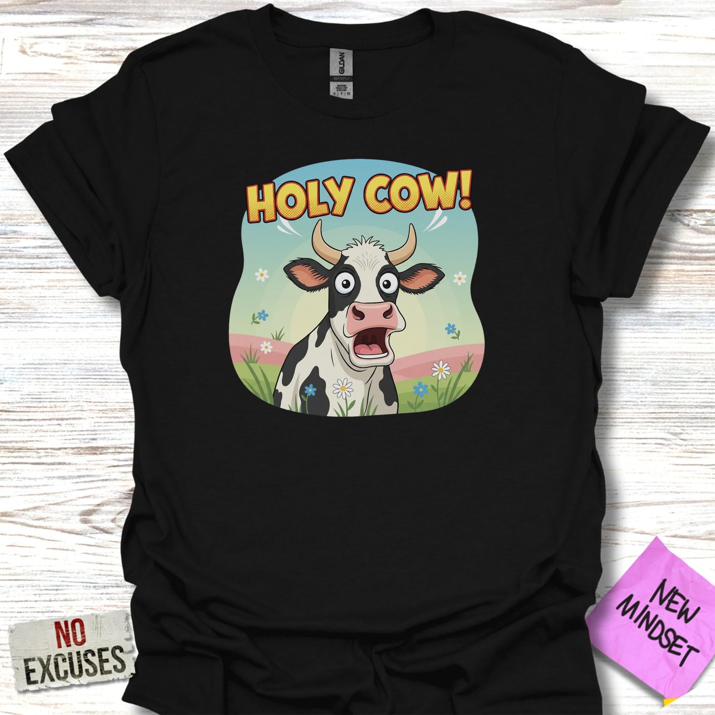 Holy Cow Black Graphic Tee Shirt product type