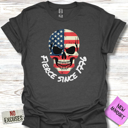 Fierce Since 1776 Skull Graphic T-Shirt product type