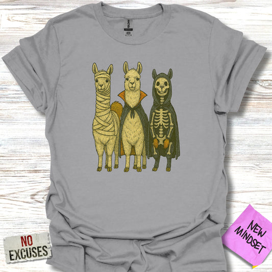 Llamas in Halloween Costumes Graphic Tee product