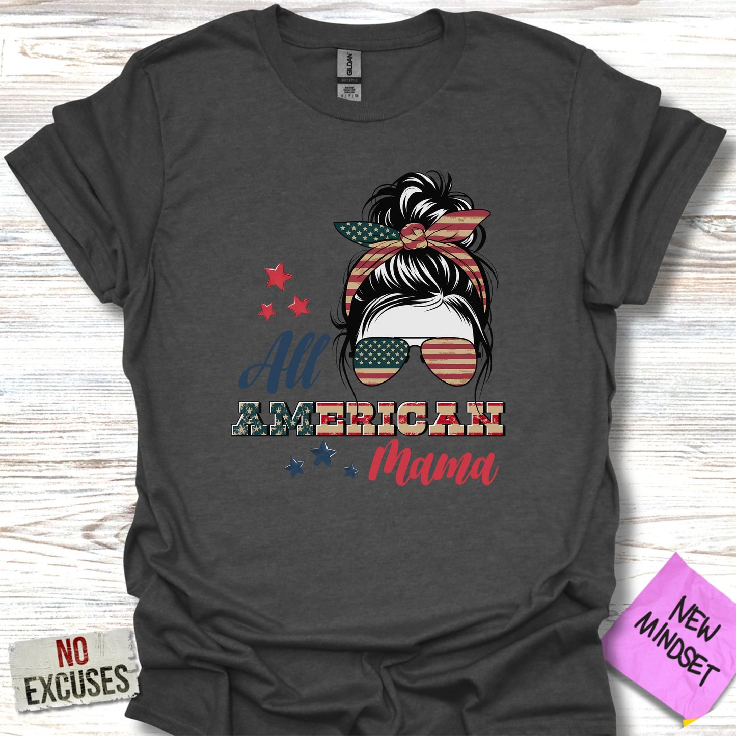 All American Mama Graphic T-Shirt product type