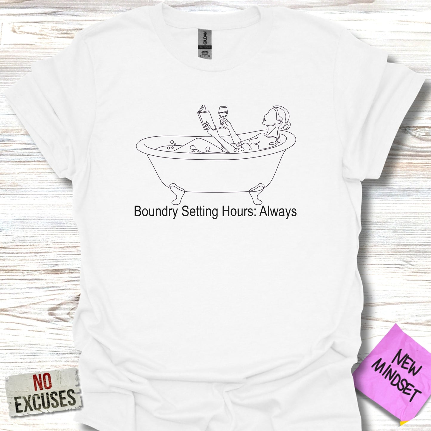 Boundary Setting Hours Always Graphic Tee product