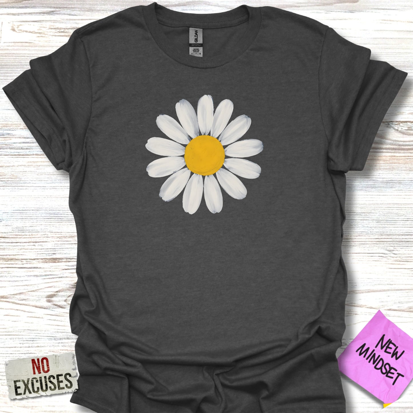 Graphic Tee Featuring White Daisy Flower Shirt product