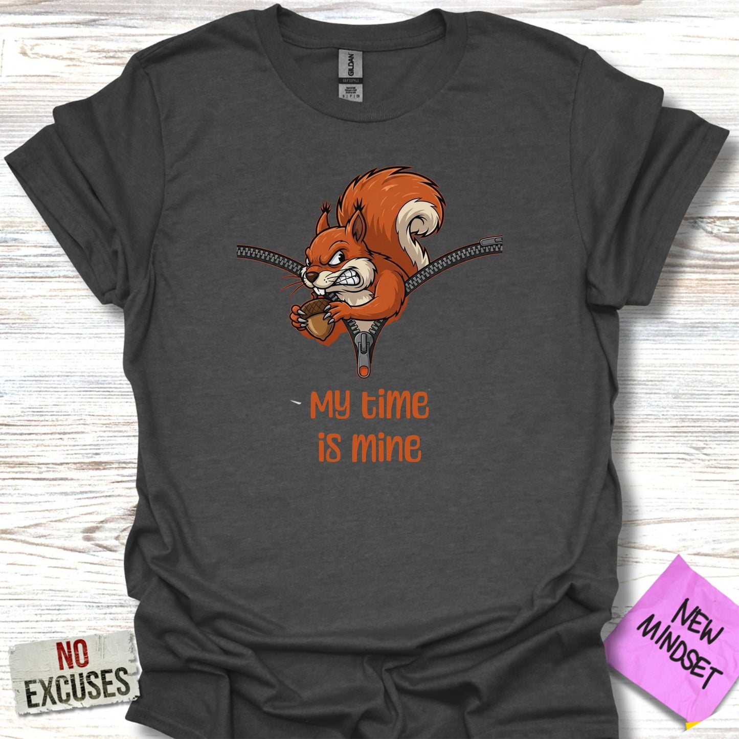 Playful Squirrel My Time Is Mine Graphic T-shirt product